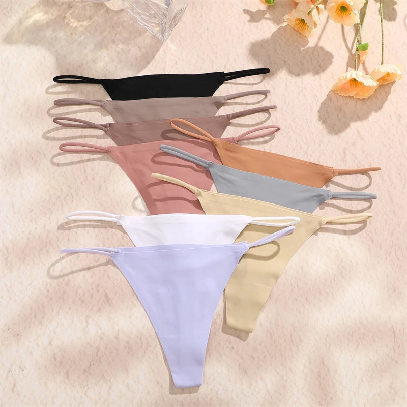 Set de 5 Tangas Seamless Sin Costuras – Invisible y Ultra Cómoda